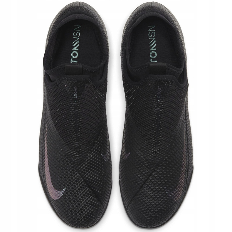 Nike Phantom Vsn 2 Academy Df Tf CD4172 010 fotbollsskor svart svart 1