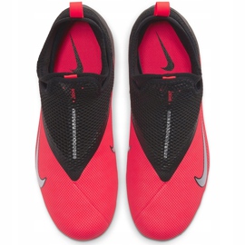 Nike Phantom Vsn 2 Academy Df FG / MG Junior CD4059 606 fotbollsskor mångfärgad röd 1