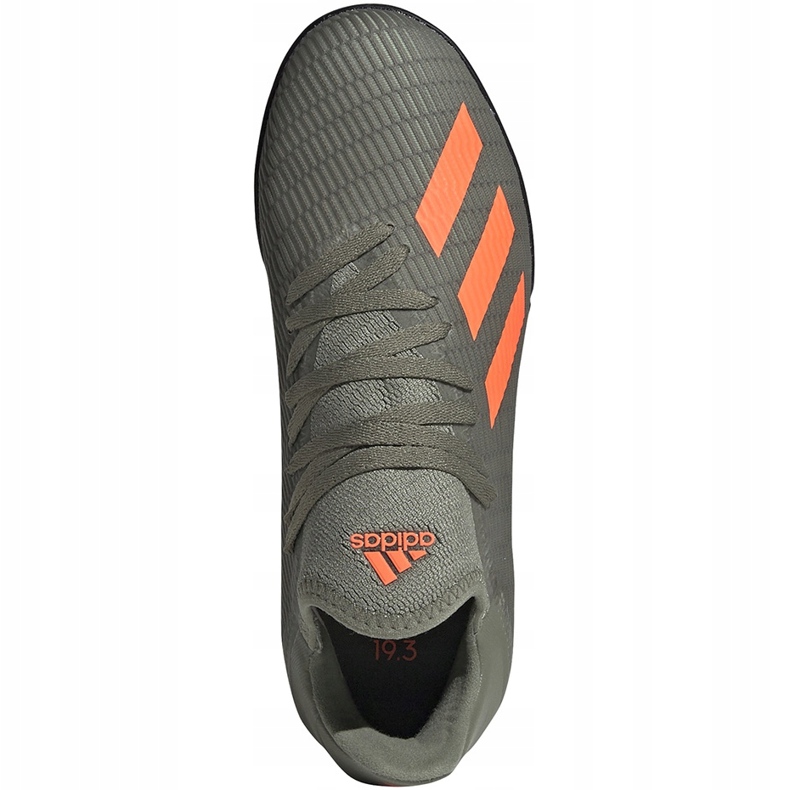 Gröna adidas X 19.3 Tf Jr fotbollsskor EF8375 1