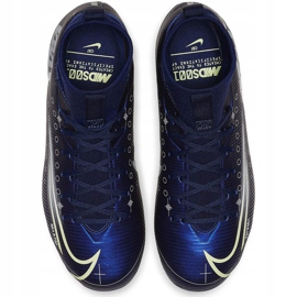 Nike Mercurial Superfly 7 Academy Mds FG / MG Junior BQ5409 401 fotbollsskor marinblå marinblå 1