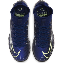 Nike Mercurial Superfly 7 Academy Mds Tf Junior BQ5407 401 fotbollsskor marinblå marinblå 1
