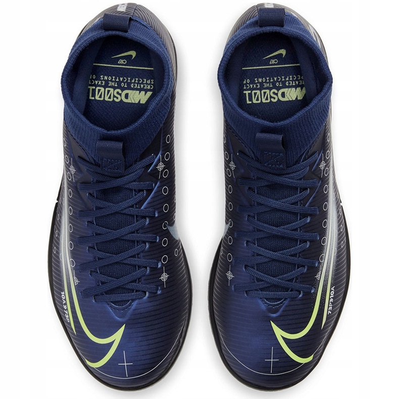 Nike Mercurial Superfly 7 Academy Mds Ic Junior BQ5529 401 fotbollsskor marinblå marinblå 1
