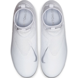 Nike Phantom Vsn Academy Df FG / MG Jr AO3287 100 fotbollsskor vit vit 1