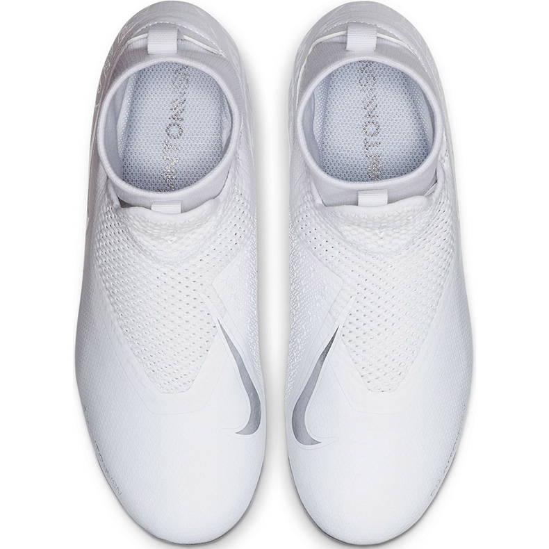 Nike Phantom Vsn Academy Df FG / MG Jr AO3287 100 fotbollsskor vit vit 1