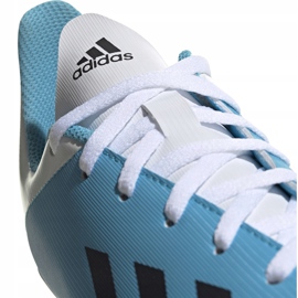 Adidas X 19.4 FxG Junior fotbollsskor blå och vita F35361 1