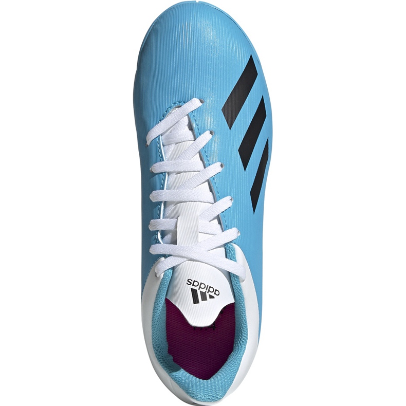 Fotbollsskor adidas X 19.4 I Junior blå och vit F35352 1