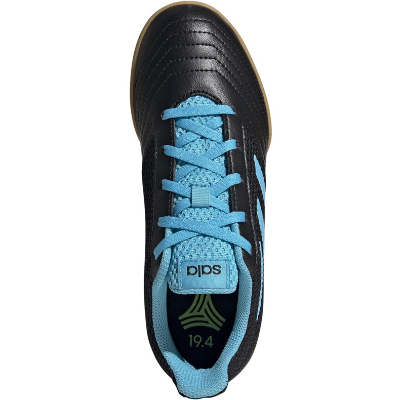 Adidas Predator 19.4 In Sala Junior fotbollsskor svart och blå G25830 1