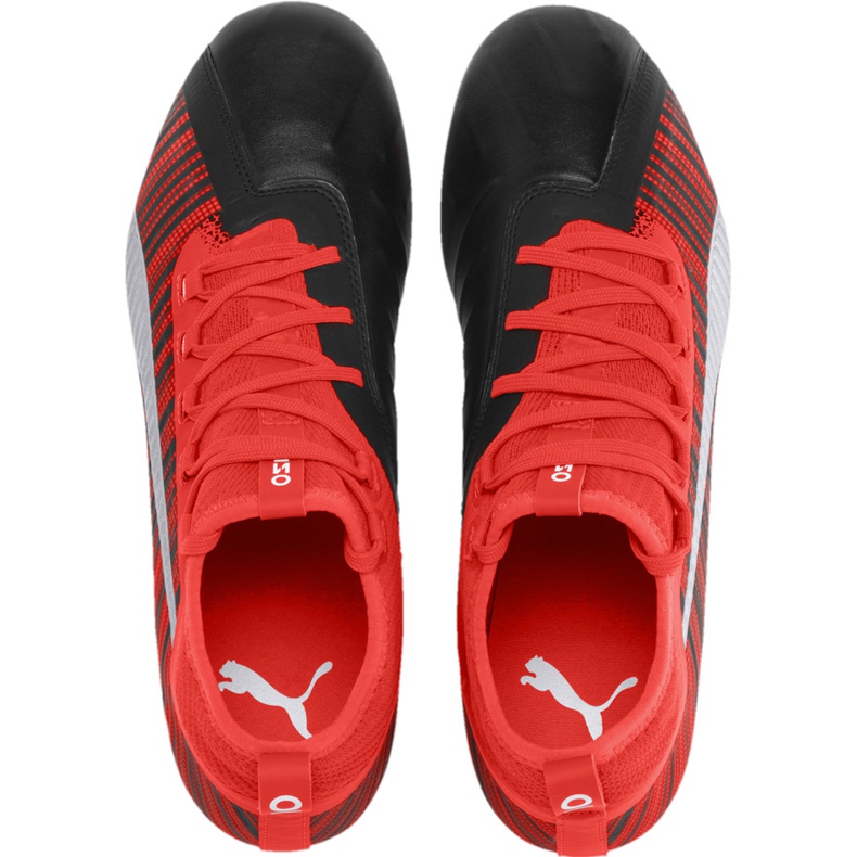 Fotbollsskor Puma One 5.2 Fg Ag röd svart 105618 01 mångfärgad 2