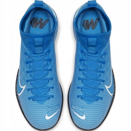 Nike Mercurial Superfly 7 Academy Ic Junior AT8135 414 fotbollsskor mångfärgad blå 1
