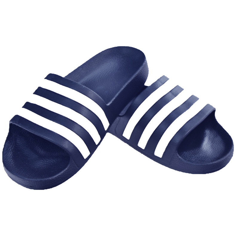 Adidas Adilette Aqua tofflor marinblå F35542 vit 1