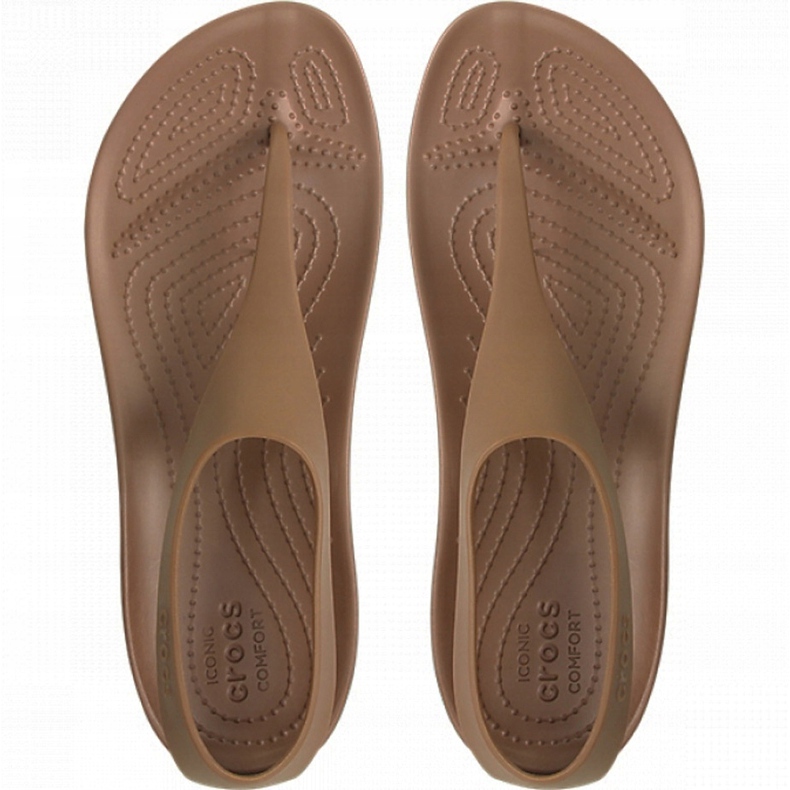 Crocs damsandaler Serena Flip W brun 205468 860 2