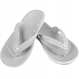 Crocs tofflor Crocband Flip ljusgrå vit 11033 00J 1