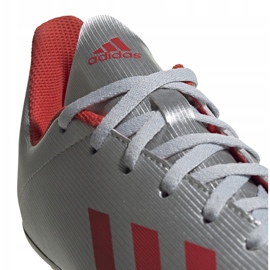 Fotbollsskor adidas X 19.4 FxG Jr silver F35362 mångfärgad silver- 1
