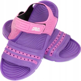 Aqua-speed Noli pool tofflor för barn lila rosa kol.93 purpur purpur 1