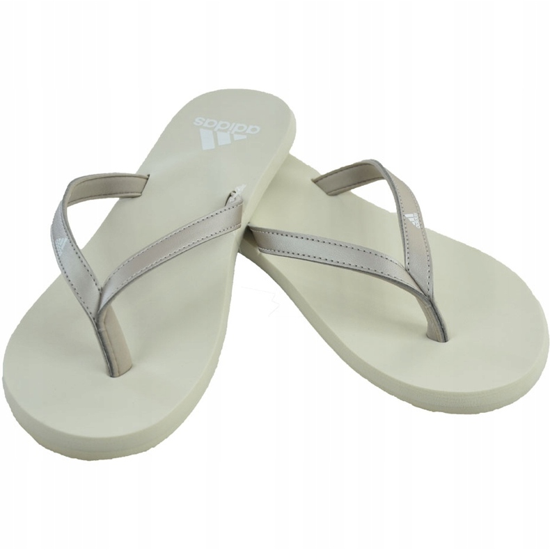 Adidas Eezay Flip Flop vita tofflor F35034 för kvinnor grå 1