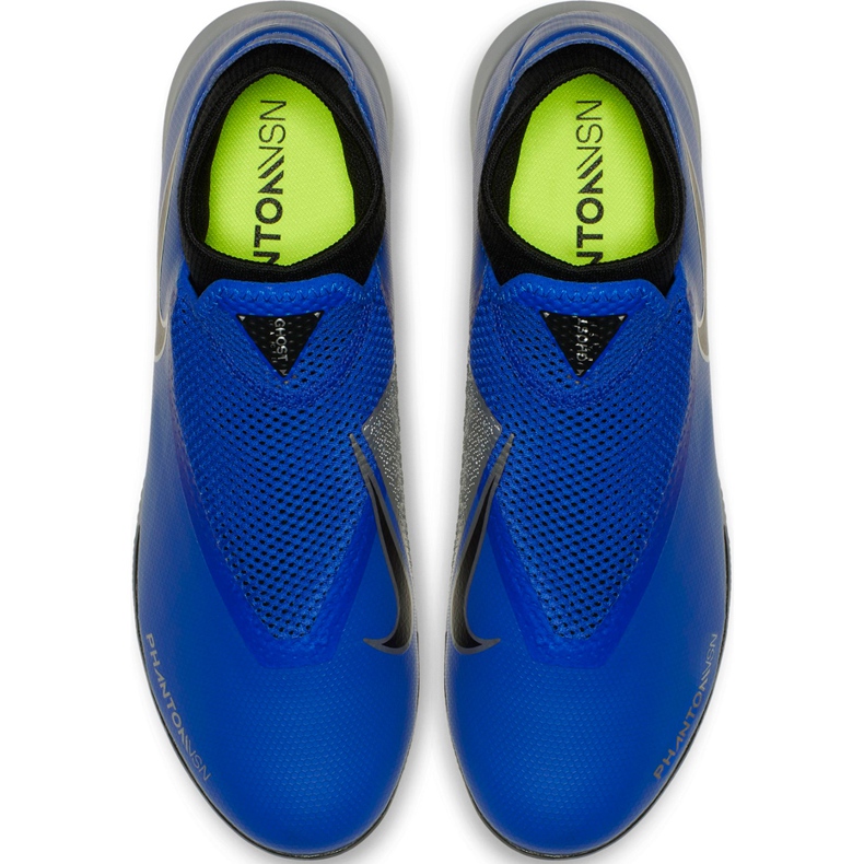 Nike Phantom Vsn Academy Df Ic AO3267 400 fotbollsskor blå 1