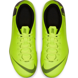 Nike Mercurial Vapor 12 Club Mg Jr AH7350 701 fotbollsskor mångfärgad grön 1