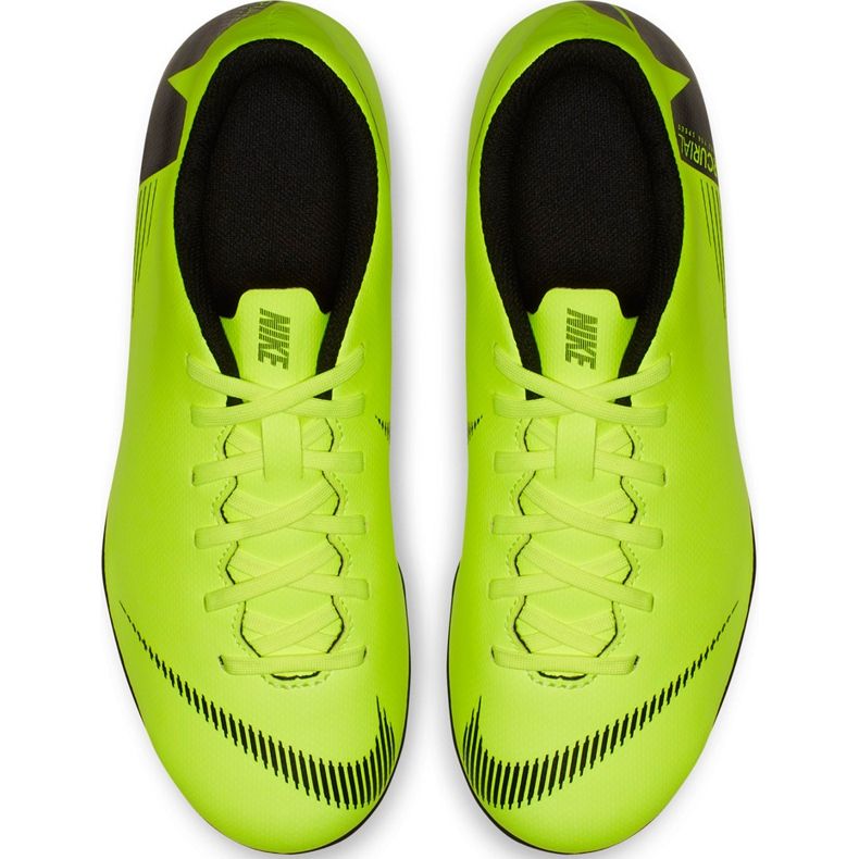 Nike Mercurial Vapor 12 Club Mg Jr AH7350 701 fotbollsskor mångfärgad grön 1