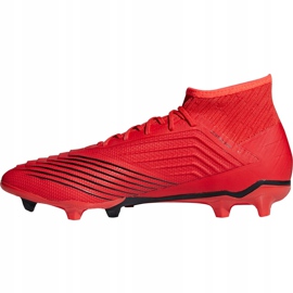 Adidas Predator 19.2 Fg D97940 fotbollsskor mångfärgad röd 1