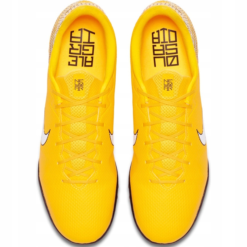 Nike Mercurial Vapor X 12 Academy Neymar Tf AO3121 710 fotbollsskor gul 1