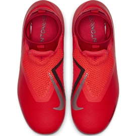 Nike Phantom Vsn Academy Df FG / MG Jr AO3287 600 fotbollsskor röd röd 1