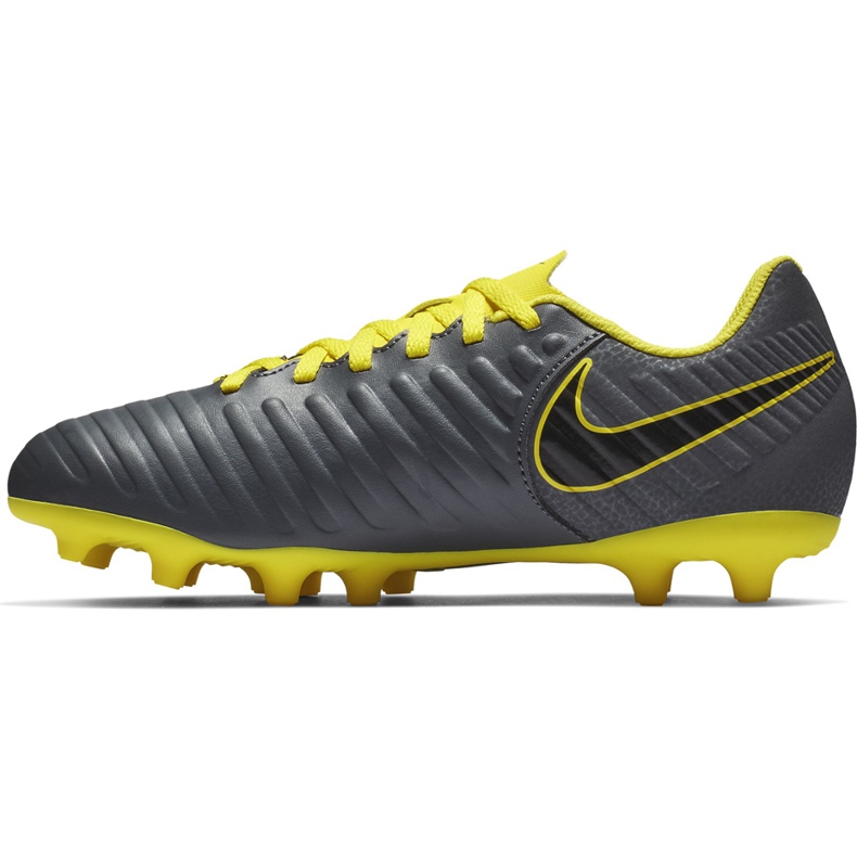 Nike Tiempo Legend 7 Club Mg Jr AO2300 070 fotbollsskor svart grå 1