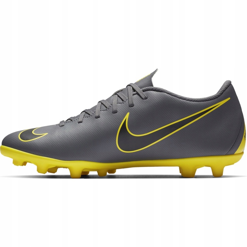 Nike Mercurial Vapor 12 Club Mg AH7378 070 fotbollsskor grå, gul grå 1