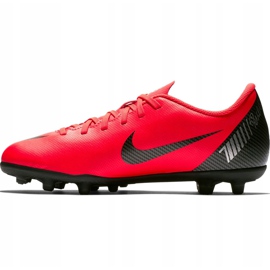 Nike Mercurial Vapor 12 Club Gs CR7 FG / MG Jr AJ3095 600 fotbollsskor mångfärgad röd 1