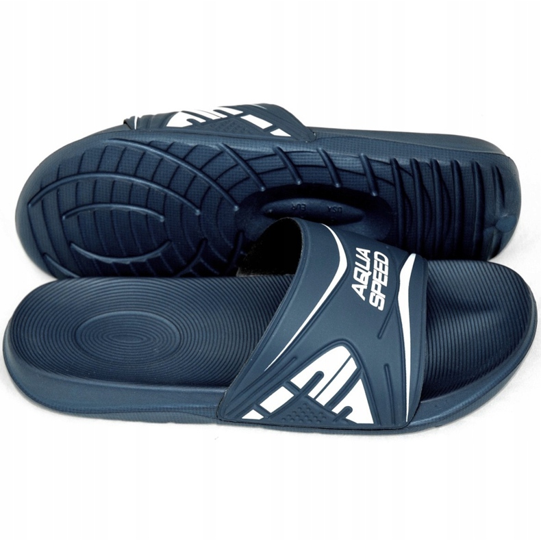 Aqua-Speed ​​Dakota tofflor för herrar, kol.10 marinblå 2