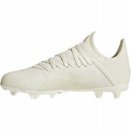Adidas X 18.3 Fg Jr DB2417 fotbollsskor vit, grädde beige 1