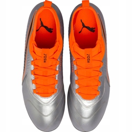 Puma One 3 Lth Fg fotbollsskor grå-orange 104743 01 mångfärgad 1