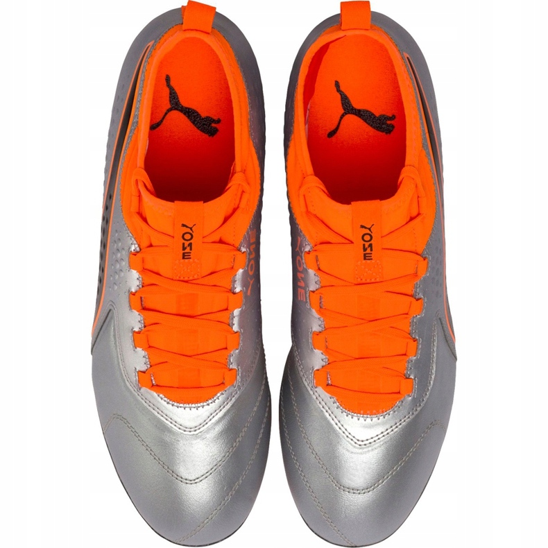 Puma One 3 Lth Fg fotbollsskor grå-orange 104743 01 mångfärgad 1
