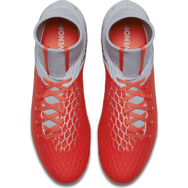 Nike Hypervenom 3 Academy Df Fg AQ9217 600 fotbollsskor mångfärgad silver- 1