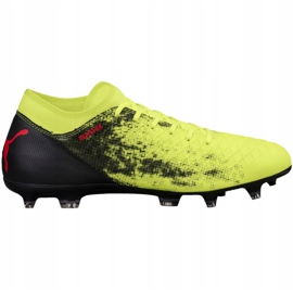 Puma Future 18.4 Fg Ag fotbollsskor gul-svarta 104344 01 1