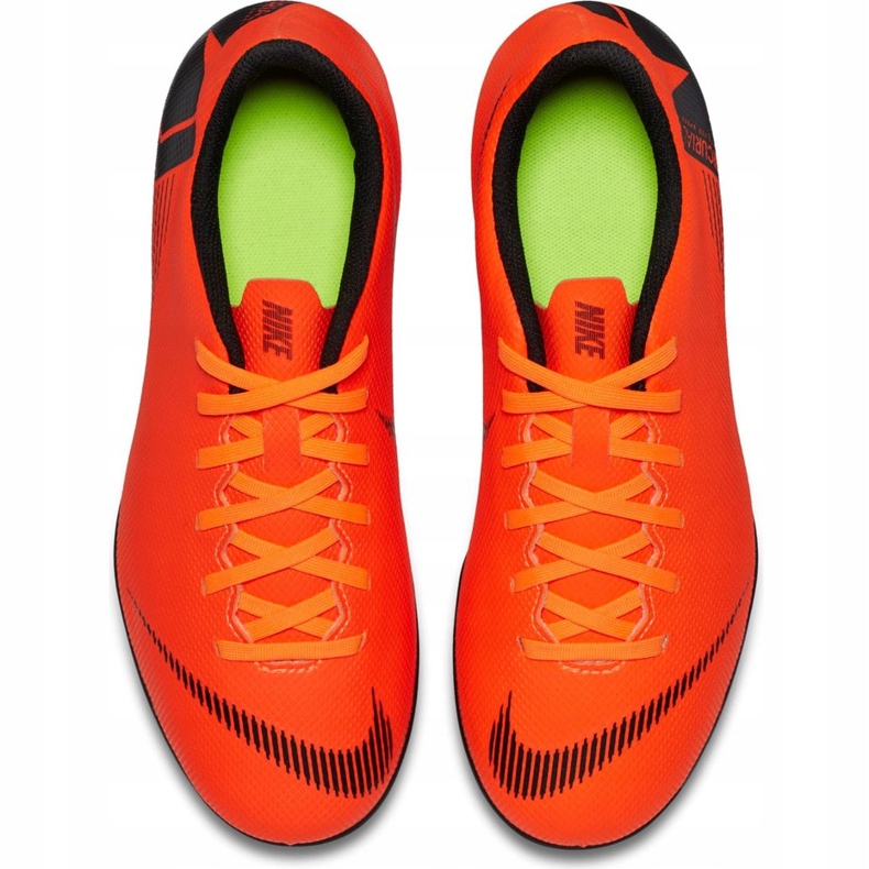 Nike Mercurial Vapor 12 Club Mg Jr AH7350 810 fotbollsskor orange orange 1