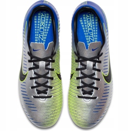 Nike Mercurial Victory 6 Neymar Fg Jr 921488 407 fotbollsskor grå silver- 1