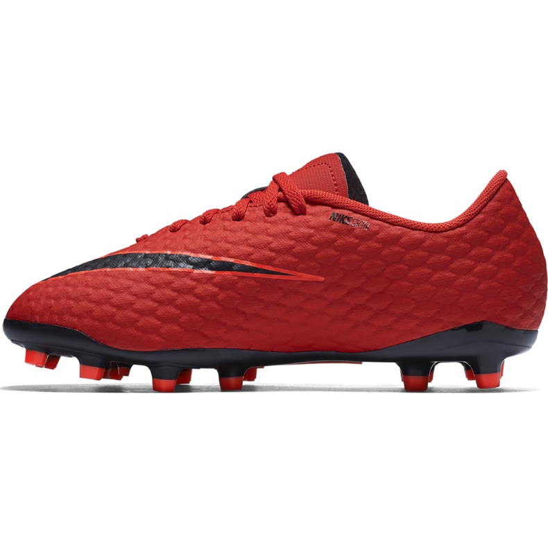 Nike Hypervenom X Phelon Iii Fg Jr 852595 616 fotbollsskor röd 1