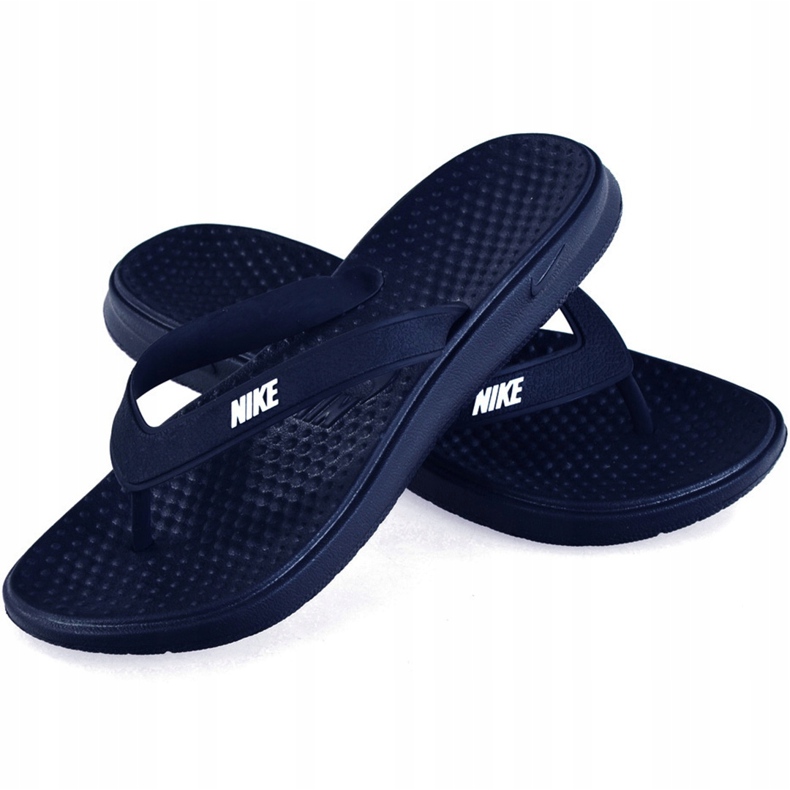 Nike Solay Thong 882690 400 Slide marinblå 1