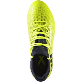 Adidas X 17.1 Fg Jr S82297 fotbollsskor mångfärgad grön 1