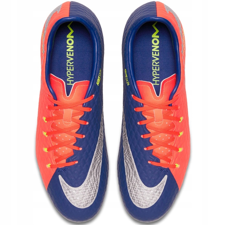Nike Hypervenom Phelon Iii Fg 852556 409 fotbollsskor svart, lila, orange orange 1