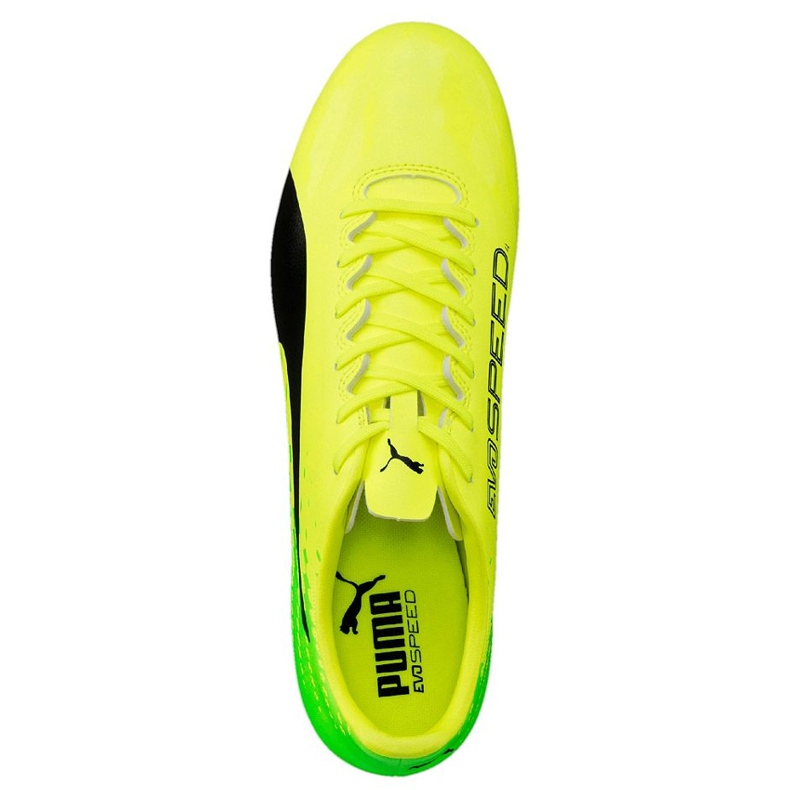 Fotbollsskor Puma Evo Speed ​​17.4 Fg gulgrön 104017 01 mångfärgad 2
