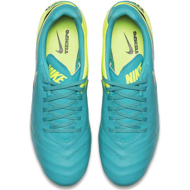 Nike Tiempo Genio Ii Leather Fg 819213 307 fotbollsskor svart blå 1