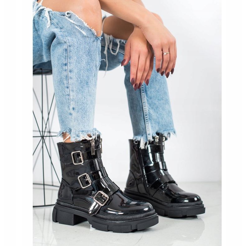 Seastar Lackerade arbetare svart 1