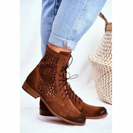 Nicole Kvinnors läderkamel Meridan stövlar brun 2