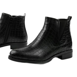 Svarta stövlar med dragkedja från Chesser 1