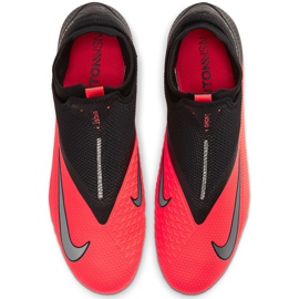 Nike Phantom Vsn 2 Pro Df Fg CD4162 606 fotbollsskor röd svart röd 1