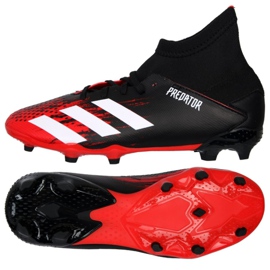Adidas Predator 20.3 Fg Jr EF1930 fotbollsskor röd 4