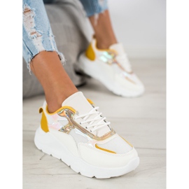 SHELOVET Trendiga sneakers vit 1