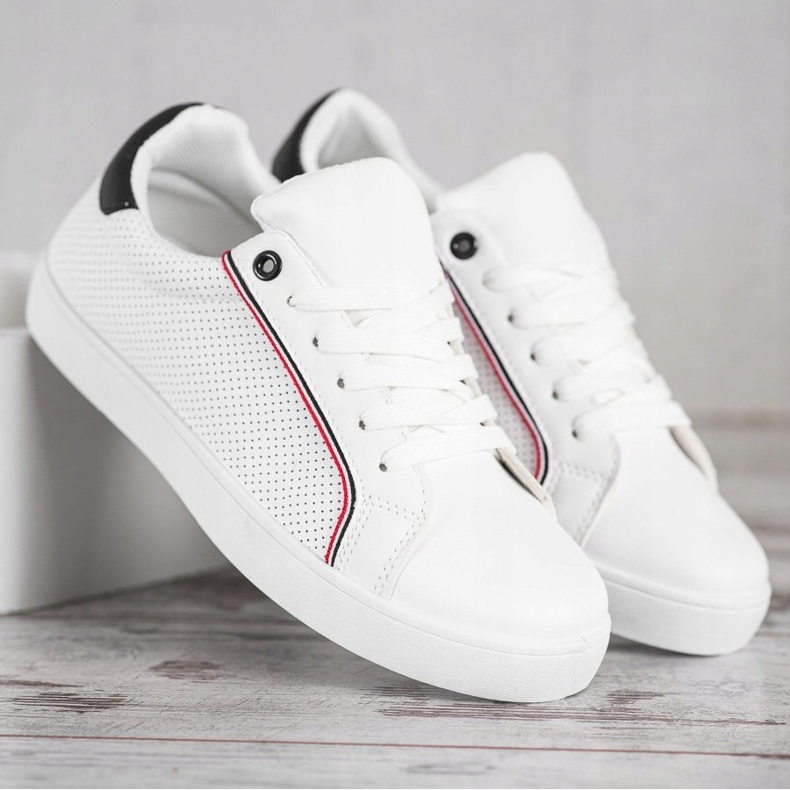 SHELOVET Bekväma sportskor vit 2