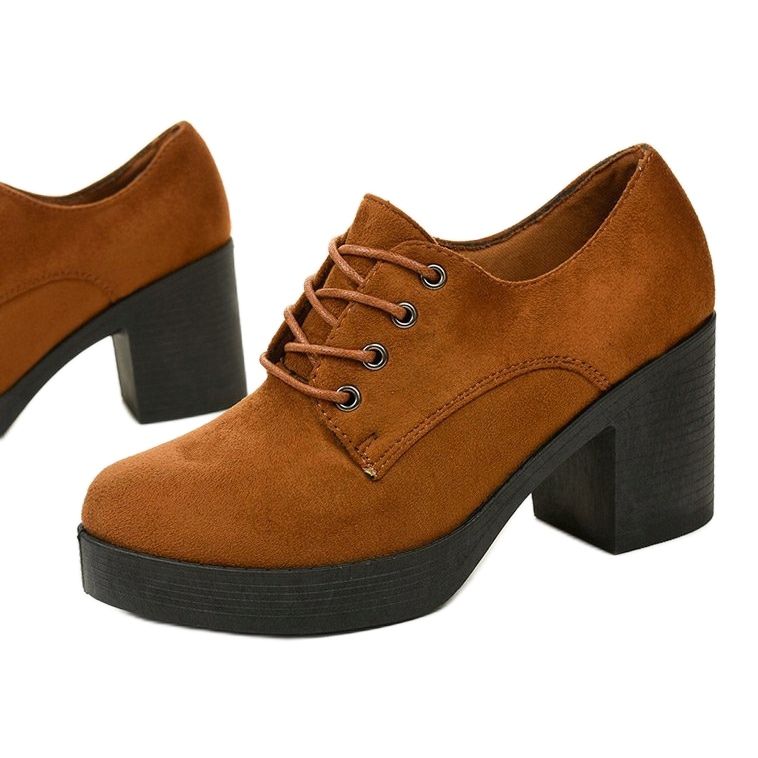 Kamelstövlar snörade på Thelvyn -blocket brun 1